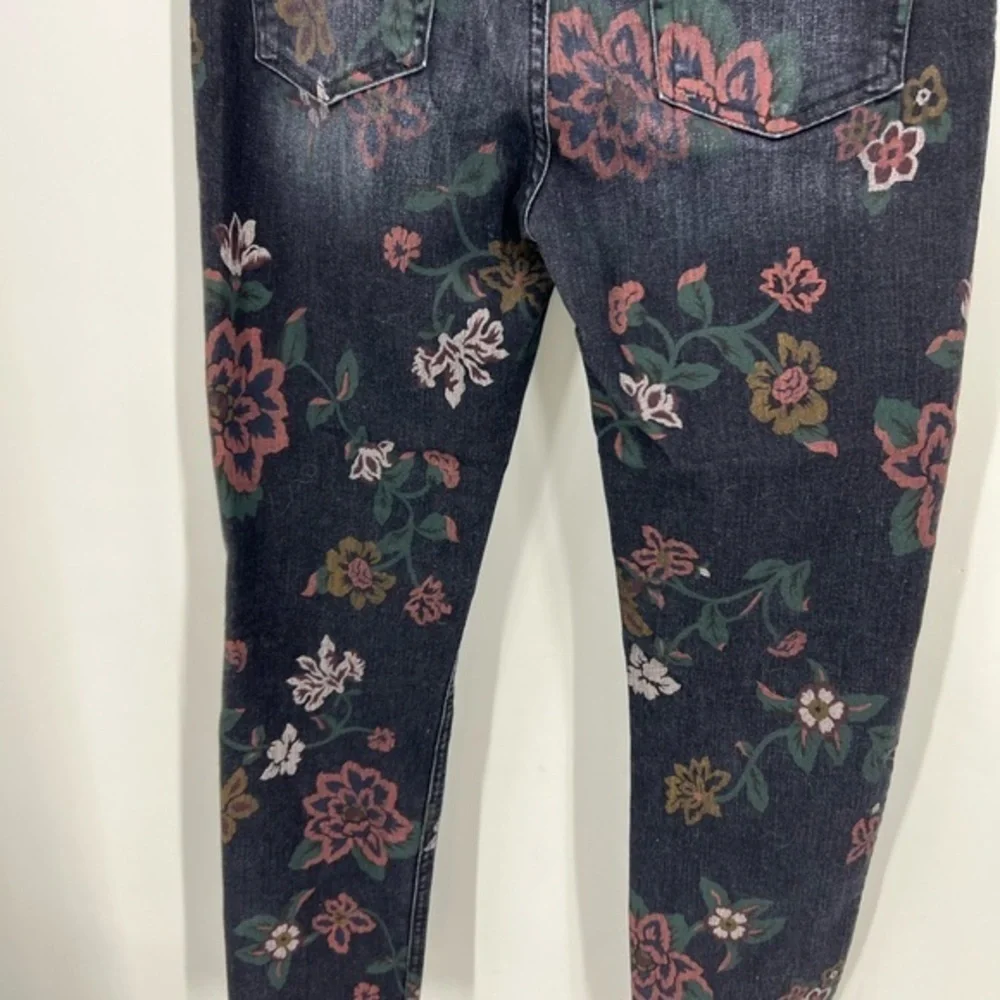 7 For All Mankind Roxanne Ankle Floral Skinny 30